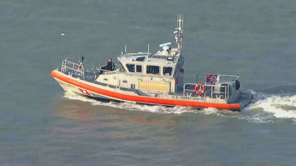 PHOTO: The US Coast Guard searched Galveston Bay to find Police Chief Chris Reed, missing in Kemah, Texas, who fell to the sea of ​​a fishing boat on Friday, June 7, 2019.