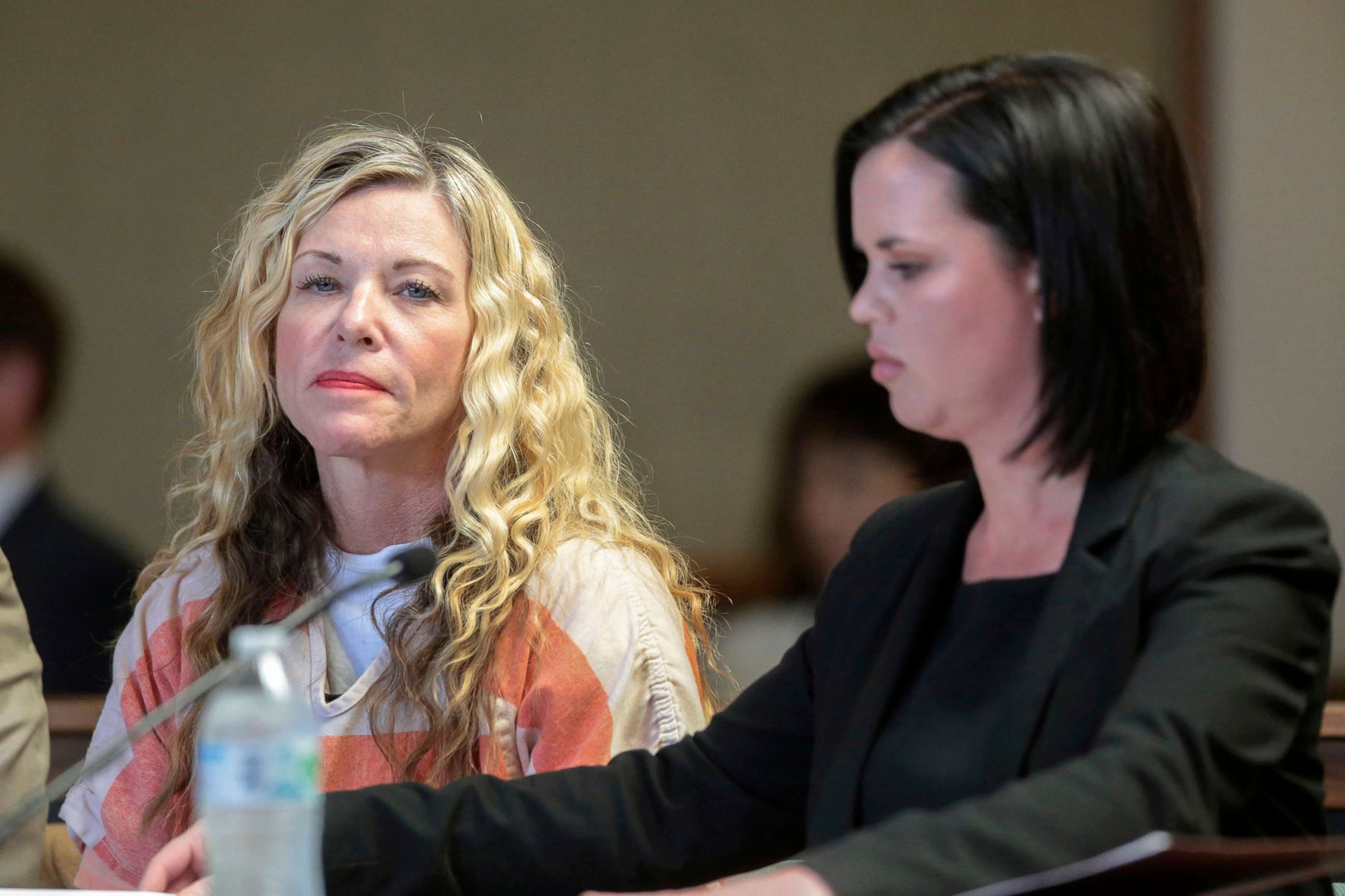 PHOTO: In this March 6, 2020, file photo, Lori Vallow Daybell glances at the camera during her hearing in Rexburg, Idaho.