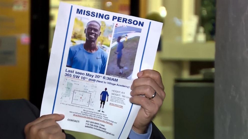 PHOTO: A missing persons flyer for Makuach Yak