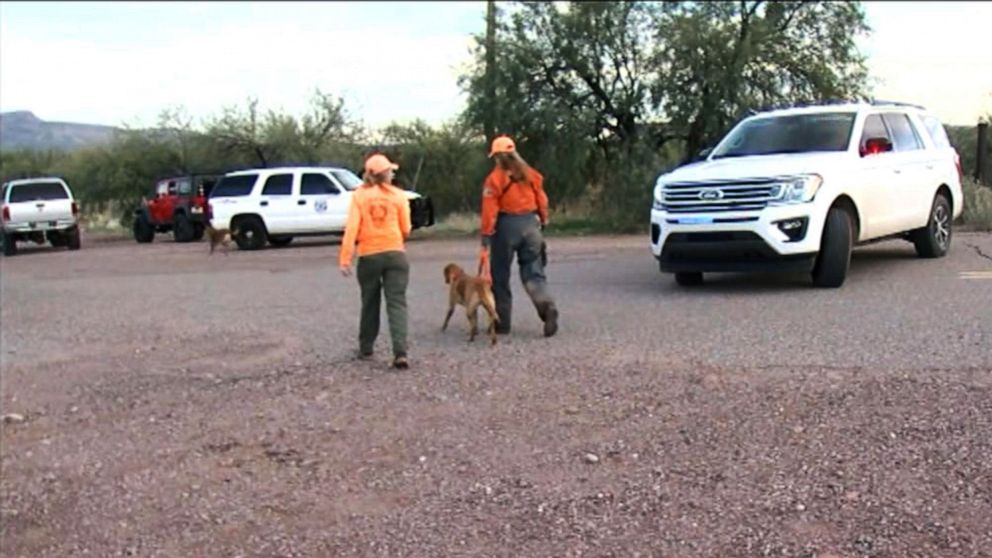 PHOTO: Authorities search for a missing 6-year-old girl in Tonto Basin, Ariz., Dec. 4, 2019.