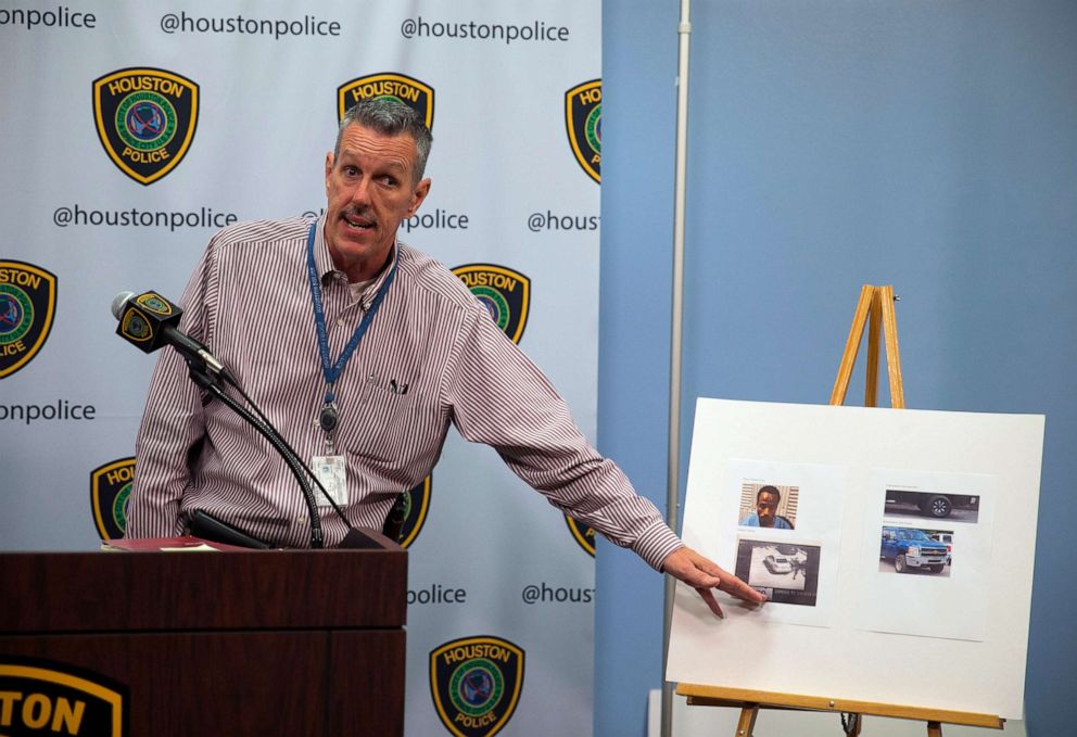 PHOTO: Sgt. Mark Holbrook gives an update about Maleah Davis, a four-year-old girl missing since Saturday night, during a news conference at the Houston Police Department headquarters, May 5, 2019.