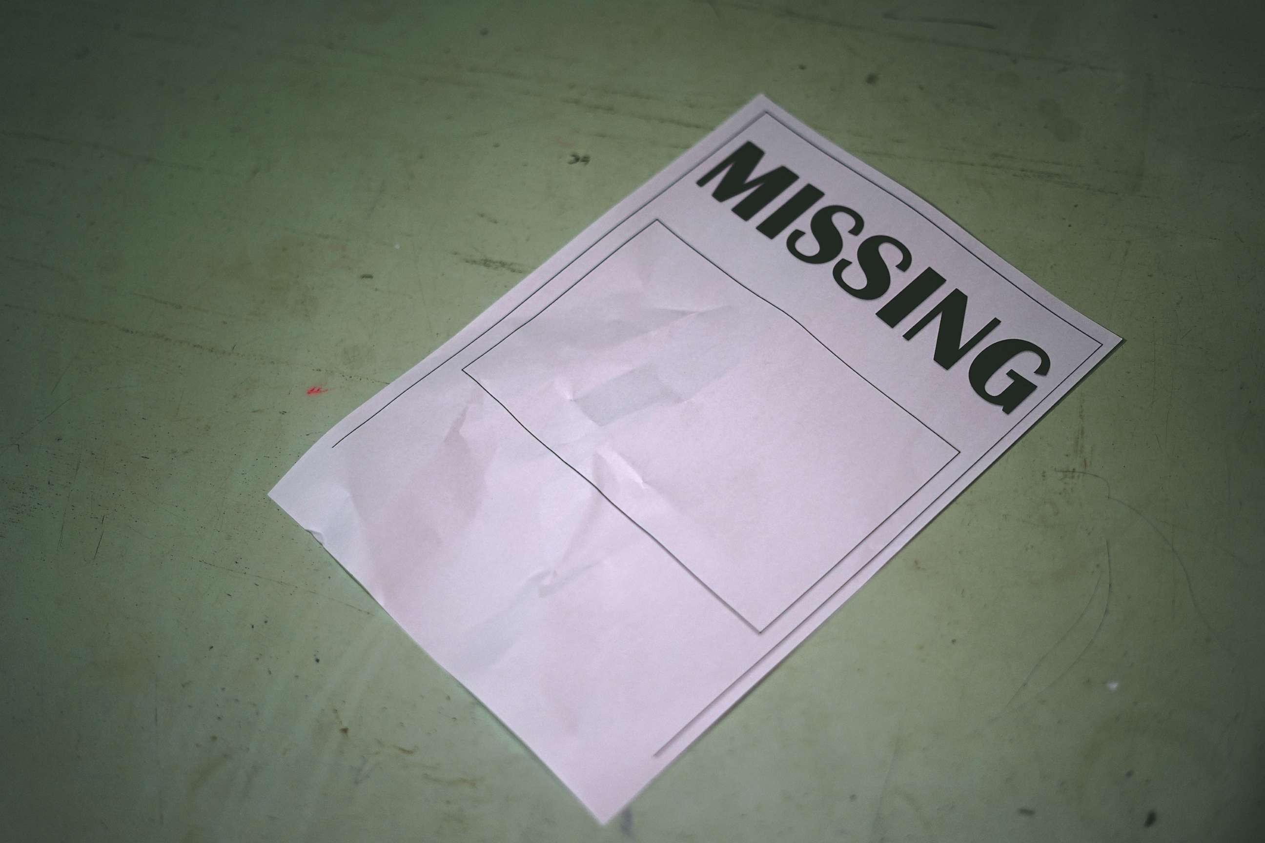 PHOTO: A Missing Person poster is seen in an undated stock photo.