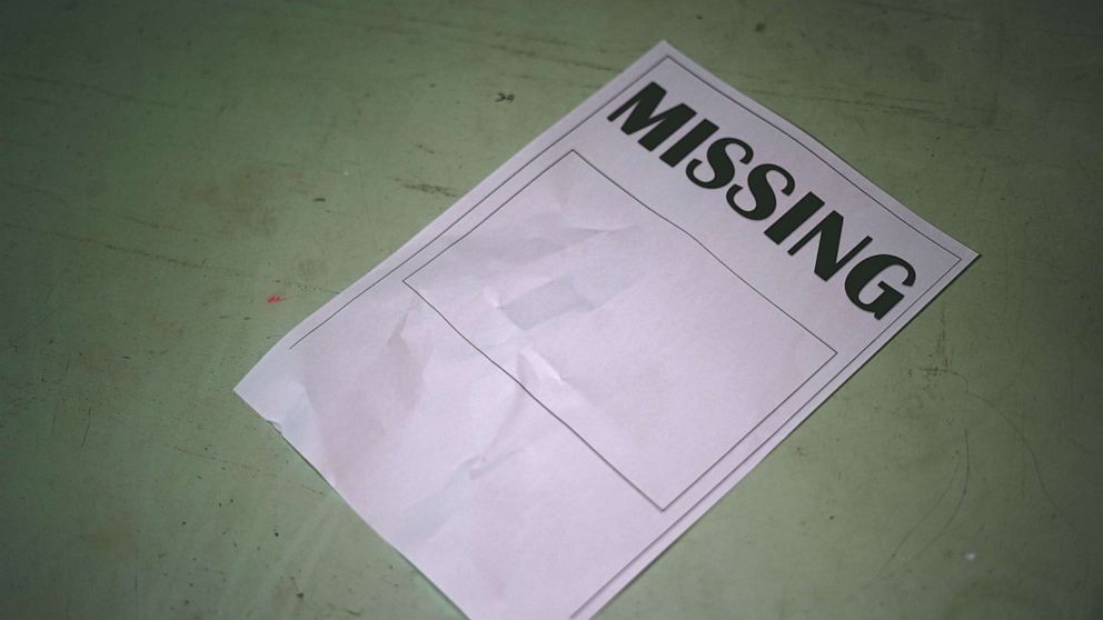 PHOTO: A Missing Person poster is seen in an undated stock photo.