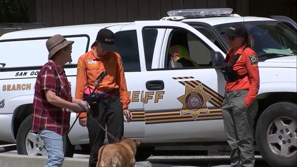 PHOTO: Rescue workers are searching the area around Mount Baldy and Cucamonga Peak in California's San Gabriel Mountains for two missing hikers who haven't been seen since April 6, 2019.