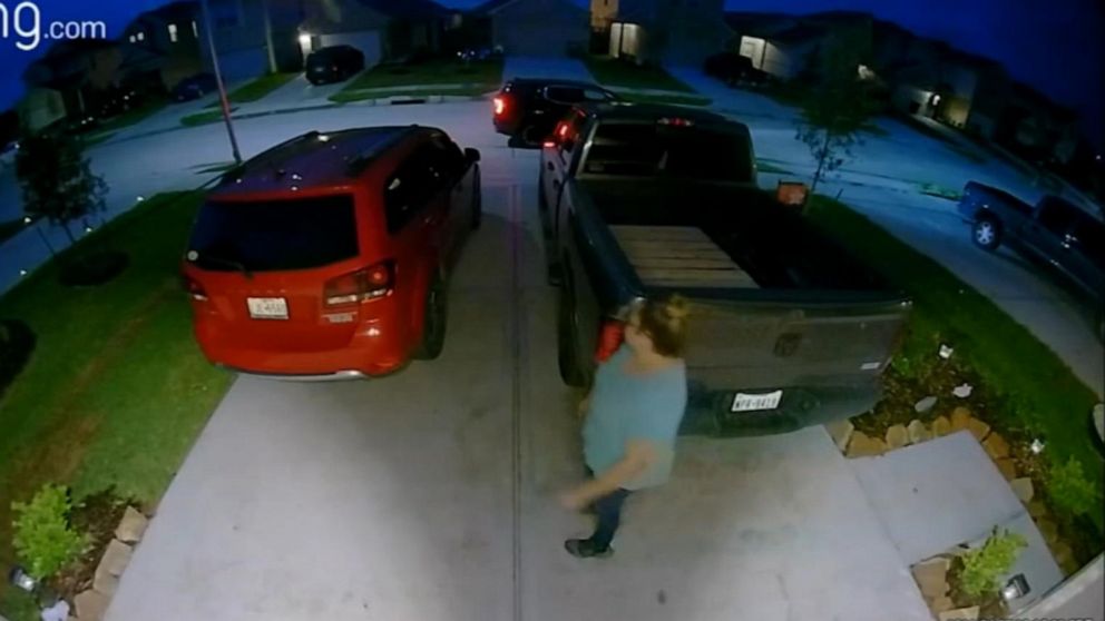 PHOTO: Erica Hernandez is seen in footage from a Ring doorbell camera released by her family the night before she disappeared in Houston, on April 18, 2021.
