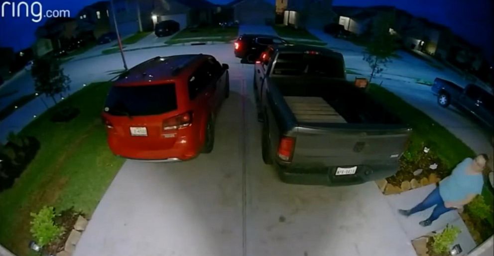 PHOTO: Erica Hernandez is seen in footage from a Ring doorbell camera released by her family the night before she disappeared in Houston, on April 18, 2021.