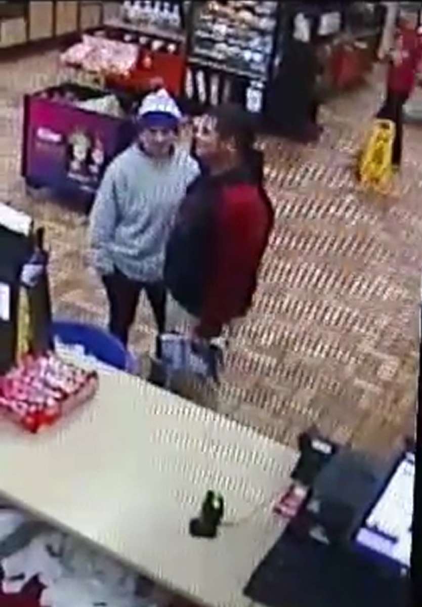 PHOTO: Surveillance video of Caitlyn Frisina, 17, and soccer coach Rian Rodriguez, 27, who have both been missing since Nov. 26, 2017.