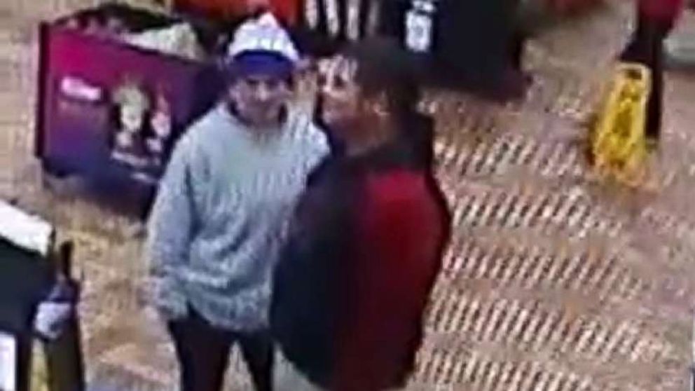 Surveillance video of Caitlyn Frisina, 17, and soccer coach Rian Rodriguez, 27, who have both been missing since Nov. 26, 2017.