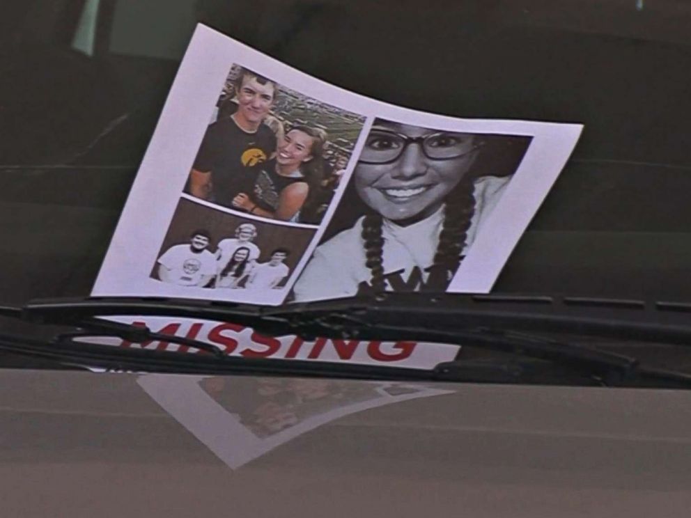 PHOTO: A missing person flyer for University of Iowa student Mollie Tibbetts.