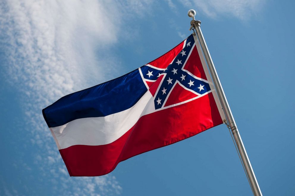 PHOTO: State flag of Mississippi.
