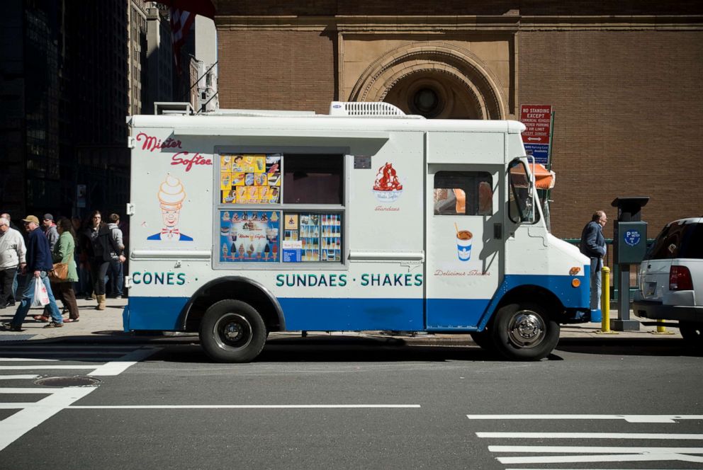 Blue Ice Cream Truck