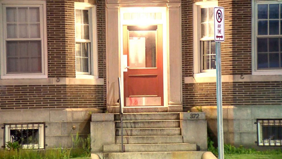 PHOTO: The entrance to Theta Delta Chi fraternity at Massachusetts Institute of Technology is pictured in this image made from video on May 24, 2018.