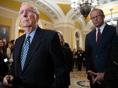 Mitch McConnell falls during Senate Republican lunch