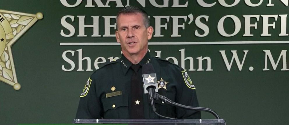 PHOTO: Orange County Sheriff John Mina speaks on Oct. 3, 2021, regarding the search for Miya Marcano, a central Florida college student who had been missing since Friday, Sept. 24, 2021.