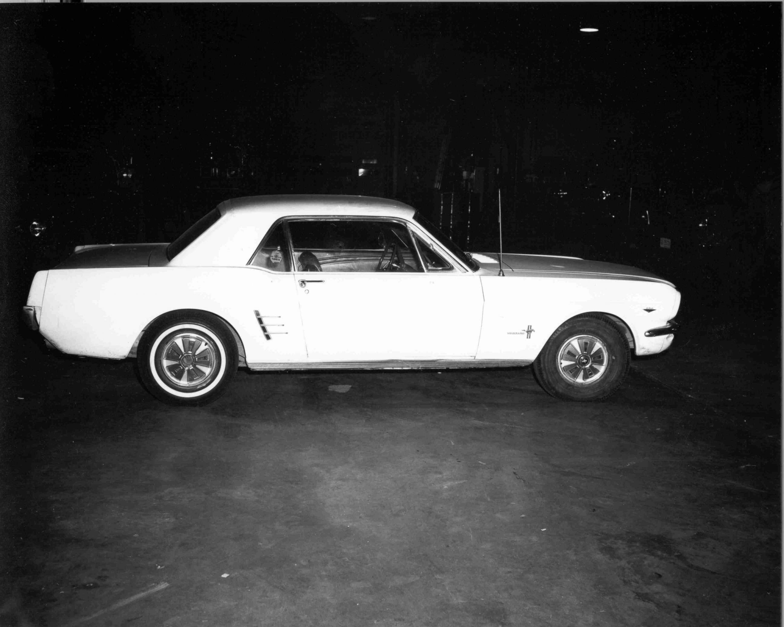 PHOTO: The 1966 White Mustang that James Earl Ray fled in after the assassination in Memphis, Tenn.
