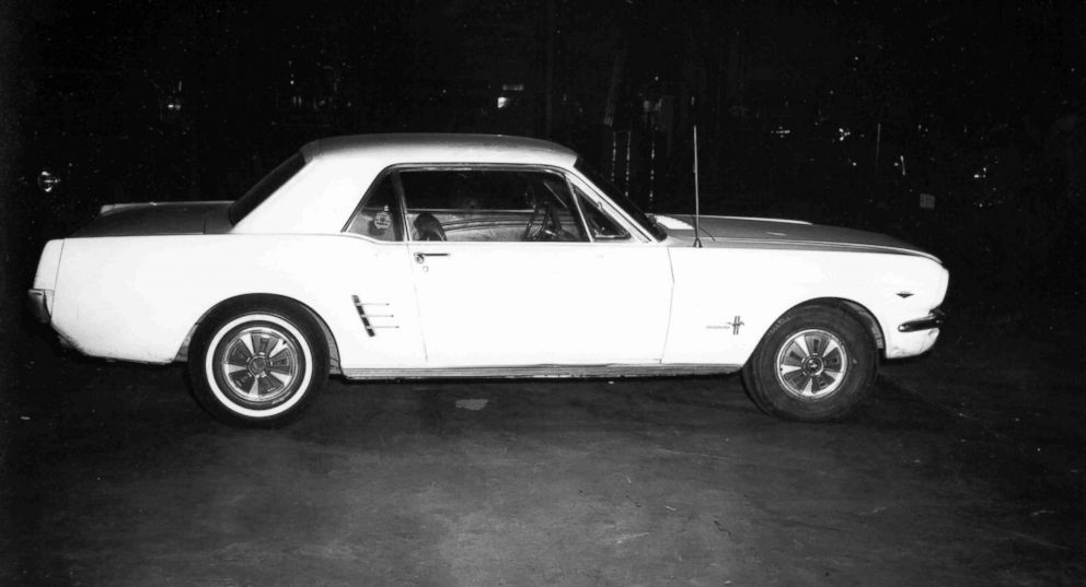 PHOTO: The 1966 White Mustang that James Earl Ray fled in after the assassination in Memphis, Tenn.