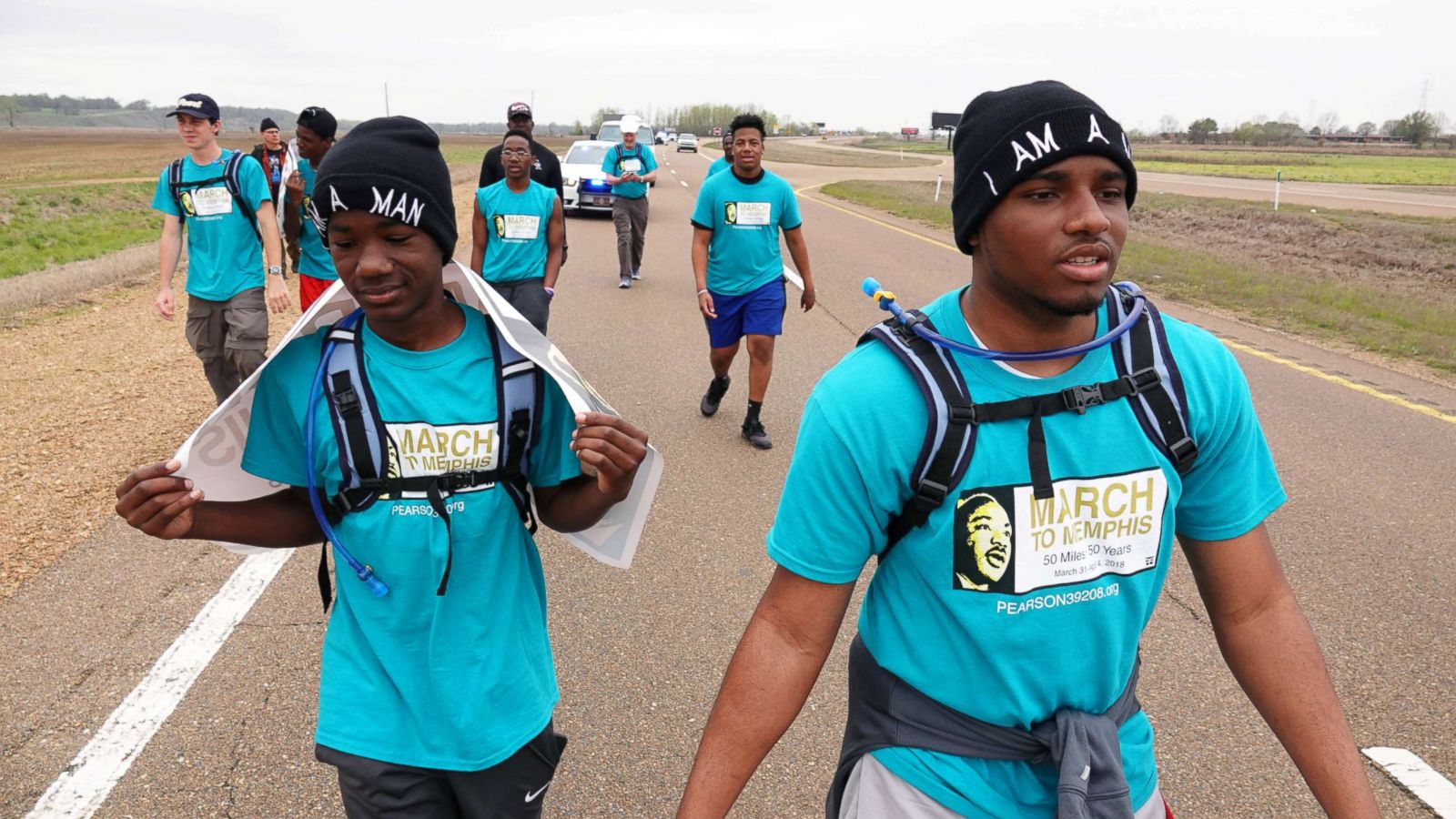 50-mile pilgrimage honoring King's dream teaches young men about