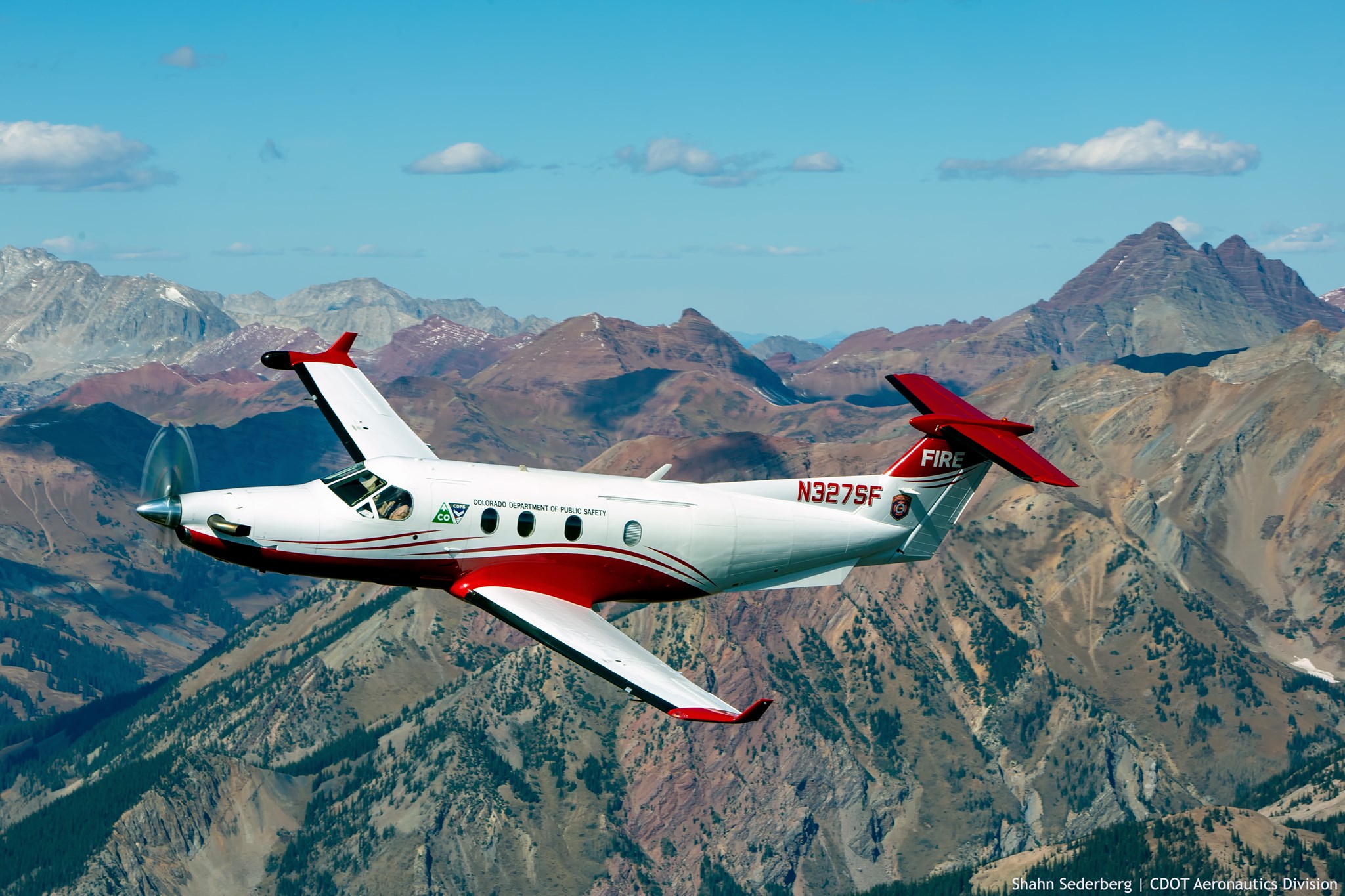 PHOTO: An airplane, known as the multi-mission aircraft, or MMA, is a Pilatus PC-12 turboprop airplane equipped with three cameras that see in color and infrared modes able to see through smoke, but not clouds.