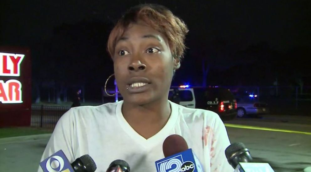 PHOTO: Shanterika Rayford, the mother of a child struck by a hit-and-run driver outside a Family Dollar in Milwaukee, Wis., on Thursday, Oct. 24, 2019, pleaded for him to surrender.