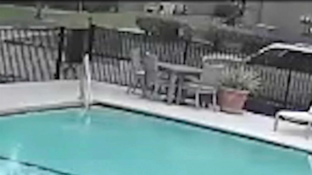 PHOTO: Surveillance video taken at a community pool in Houston shows a mother fatally striking her 3-year-old son in a parking lot on June 11, 2019. 