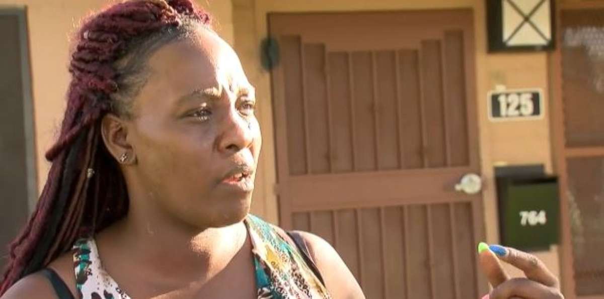 Sharron Dobbins, of Phoenix, was charged with child abuse after police say she used a stun gun to wake her son up for Easter church service. 