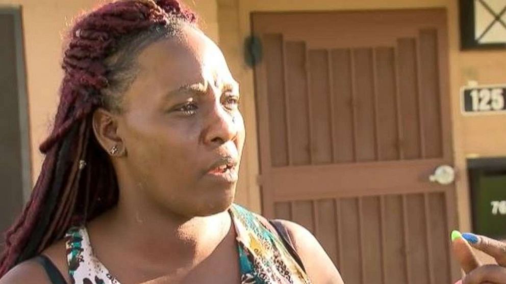 Sharron Dobbins, of Phoenix, was charged with child abuse after police say she used a stun gun to wake her son up for Easter church service. 