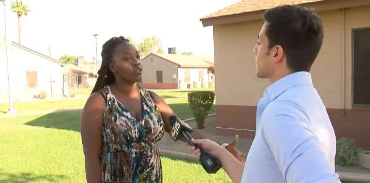 Sharron Dobbins, 40, was charged with child abuse after police in Phoenix say she used a stun gun to wake up her son.