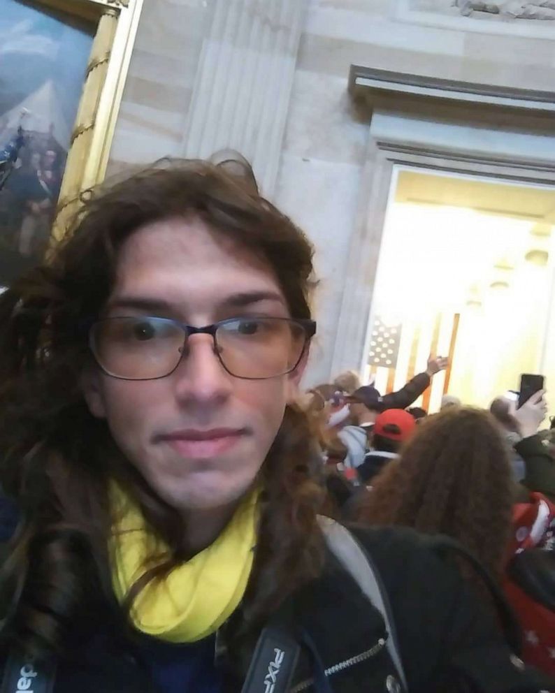PHOTO: Nicolas Moncada posted this photo of himself inside the Capitol on Jan. 6, 2021 to his Instagram account. The FBI used the photo to assist in his arrest.