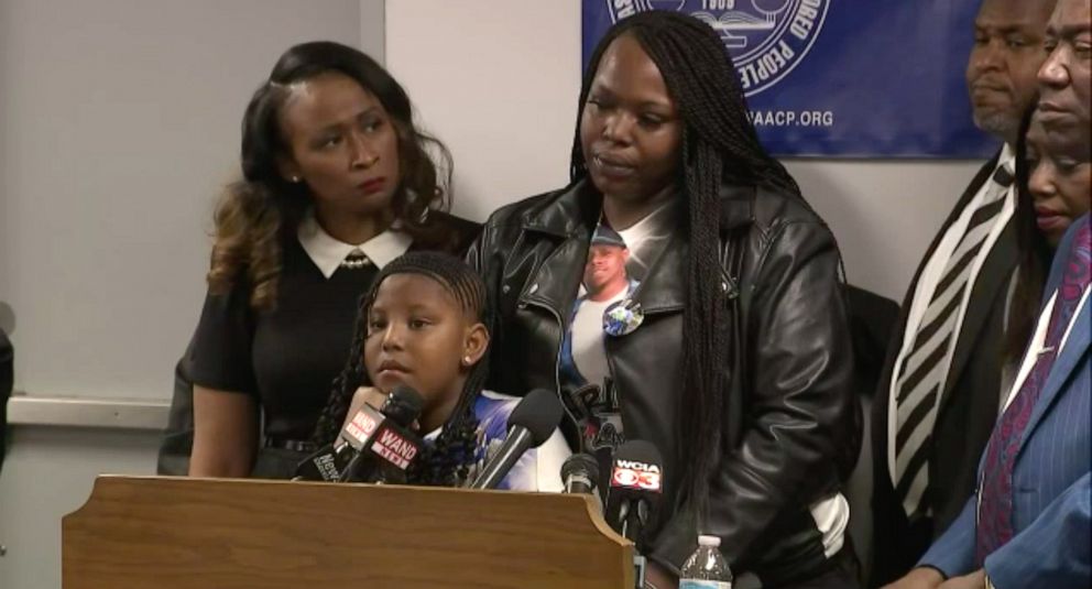 PHOTO: The family of Earl Moore Jr. announces they have filed a wrongful death lawsuit, Jan. 19, 2023.