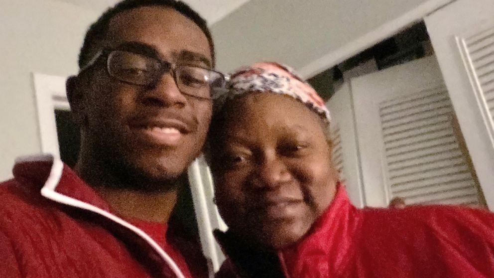 PHOTO: Dr. Susan Moore poses in this undated photo with her 19-year-old son, Henry Muhammed. Moore died on Dec. 20, 2020, of complications from COVID-19, after posting a video complaining she was treated improperly due to her race.