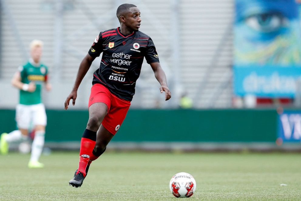 PHOTO: Ahmad Mendes Moreira of Excelsior Rotterdam during the Dutch Keuken Kampioen Divisie  match between Excelsior v FC Dordrecht at the Van Donge & De Roo Stadium on October 13, 2019 in Rotterdam Netherlands.