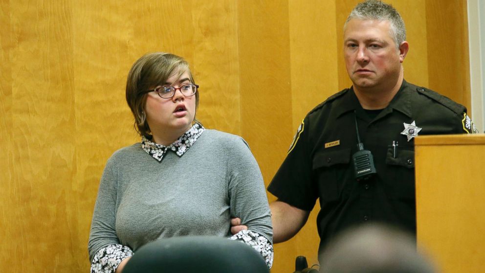 PHOTO: Morgan Geyser, one of two Wisconsin girls charged with stabbing a classmate, Payton Leutner, in 2014, to impress the fictitious horror character Slender Man, appears in court in Waukesha, Wis., Sept. 29, 2017.