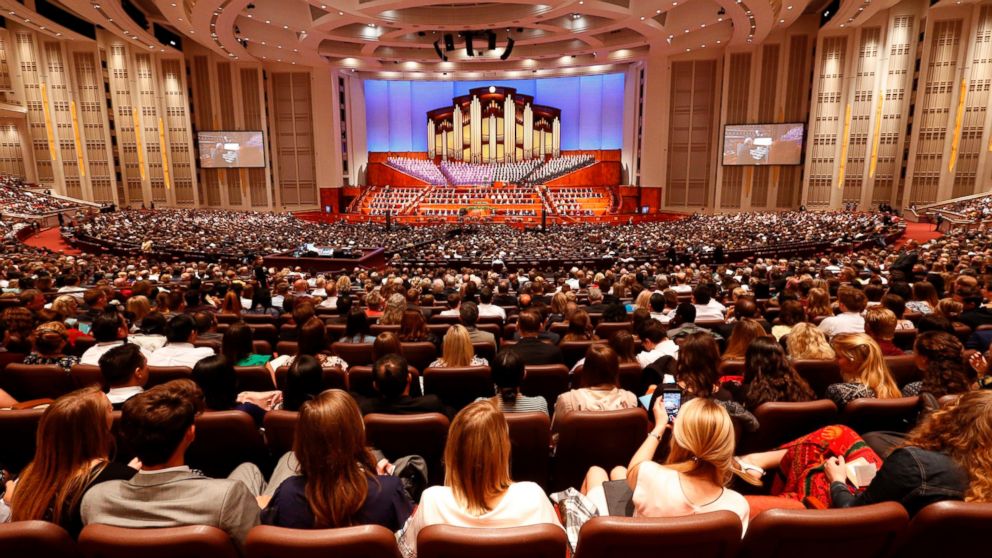 PHOTO: People attend the morning session of the two-day Mormon church conference in Salt Lake City, Sept. 30, 2017.