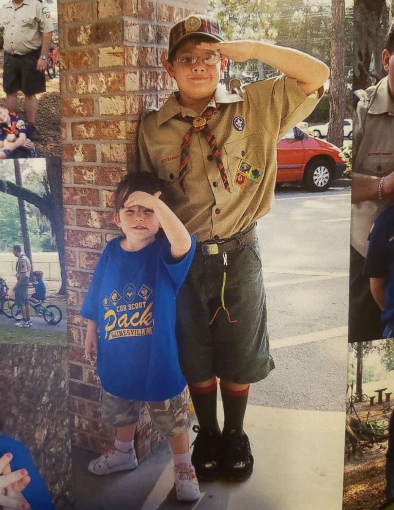 PHOTO: Olivia Foli of Gainesville, Fla., always wanted to join the Boy Scouts like her older brother Addison, pictured together in this undated photo.