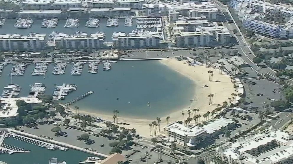 PHOTO: In this screen grab from a video, Mother's Beach is shown in Marina Del Rey, Calif.