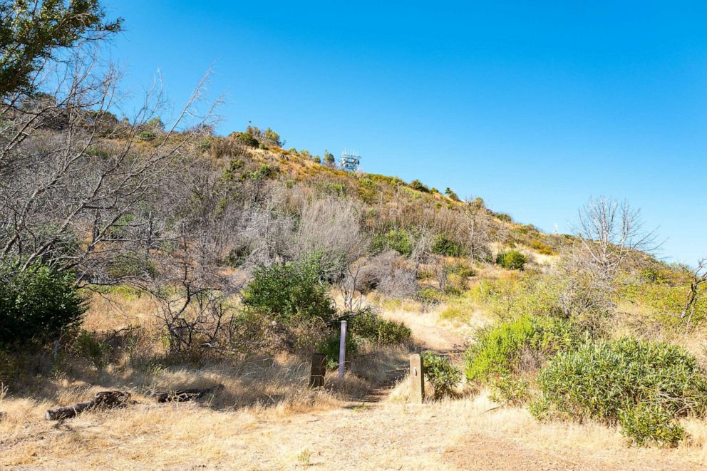 PHOTO: Trailhead for a trail near the summit of Mount Diablo in the San Francisco Bay Area, August 13, 2016.