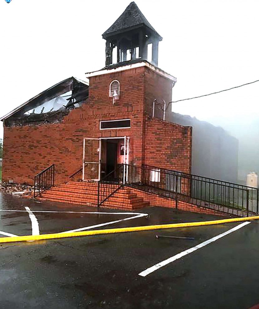 PHOTO: Mount Pleasant Baptist Church, pictured here, is part of an ongoing investigation into a series of church fires in Louisiana.