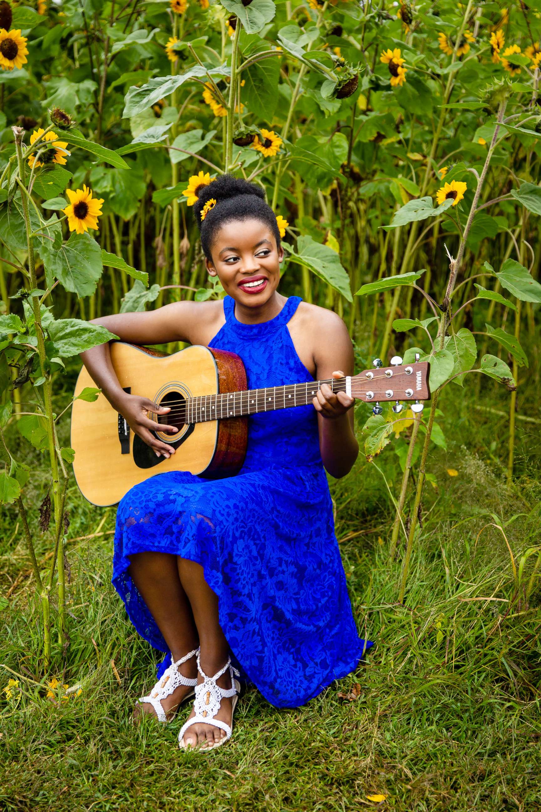 PHOTO: Minneapolis teen musician Moyana Olivia poses with her guitar in an undated photo. Olivia has shed light on racial injustice in America through her music video "X-Ray".