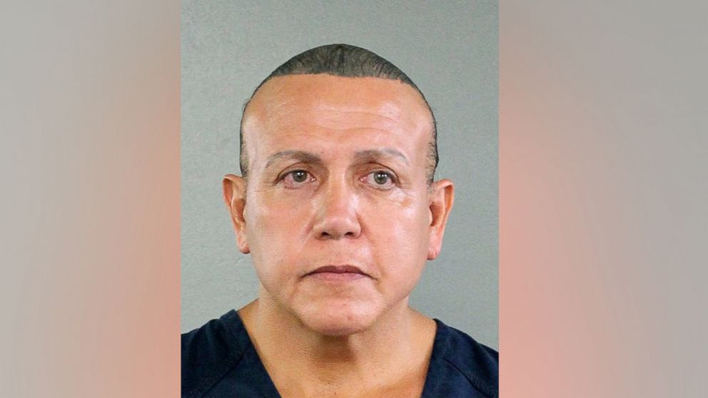 PHOTO: Cesar Sayoc is seen in this undated booking photo, released by the Broward County Sheriff's office and provided by the Associated Press, in Miami. 