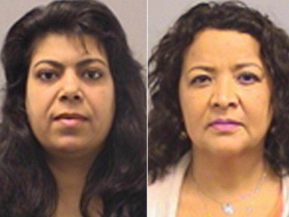 PHOTO: Cylmeera Gastav, left, and Cecilia Maria Benavides are seen here in mugshots released by the  Fairfax County Police Department in Virginia.