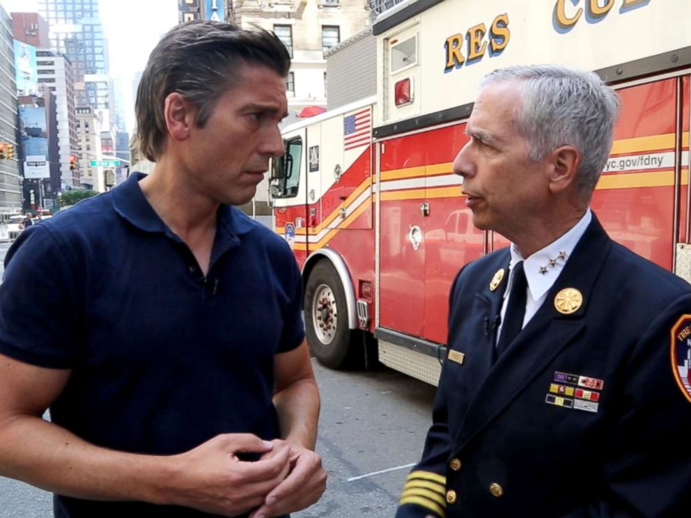 PHOTO: Joe Pfeifer, right, is retiring from the New York Fire Department after 37 years of service.