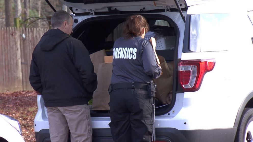 PHOTO: Authorities load evidence from the Federico home in Chesterfield, Va., into cars after the arrest of Wendy Federico and her son Joseph Federico in a murder-for-hire plot on Friday, Dec. 7, 2018.