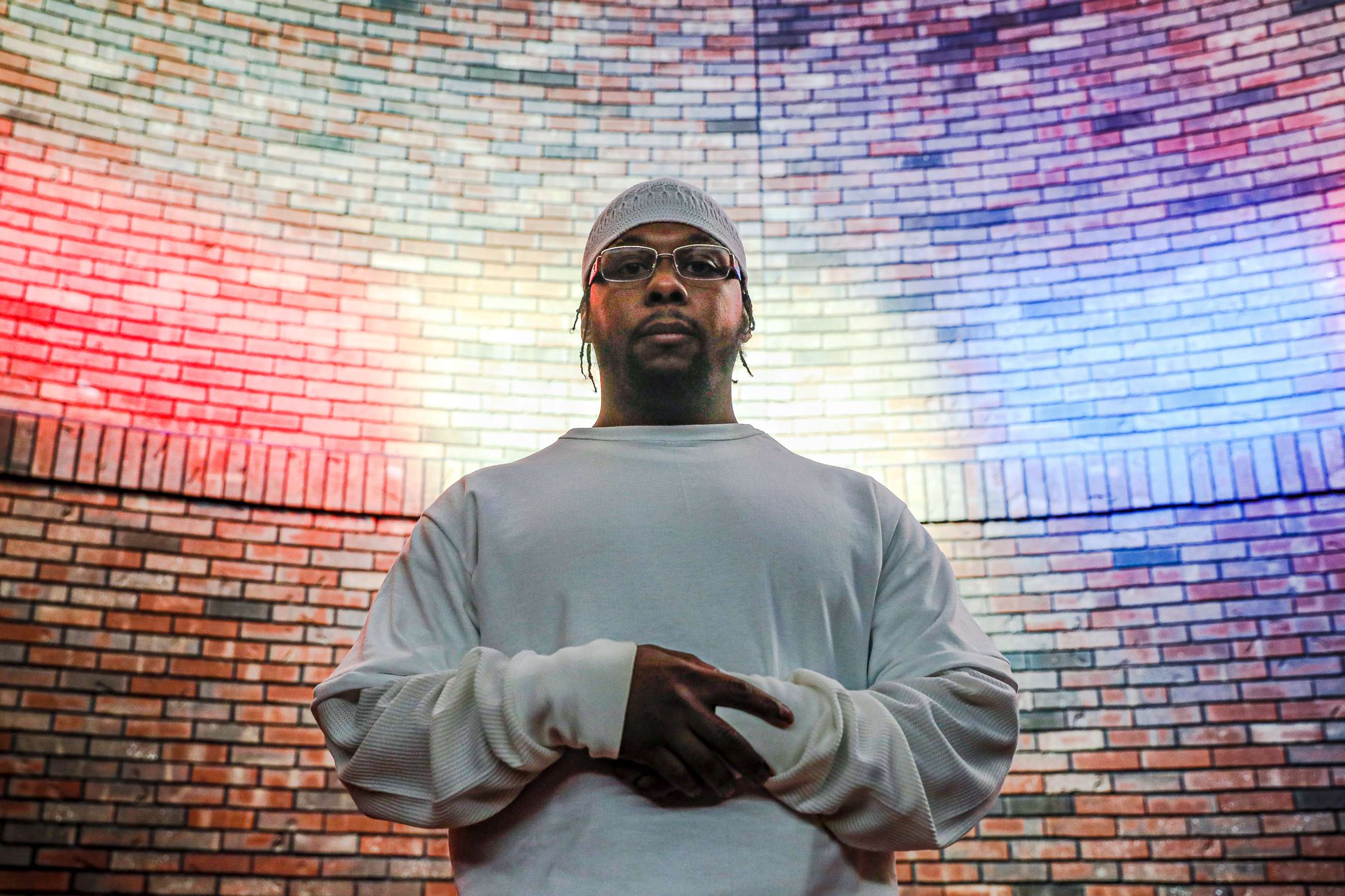 PHOTO: Myon Burrell stands for a photograph at the Stillwater Correctional Facility, Wednesday, Oct. 23, 2019, in Stillwater, Minn.