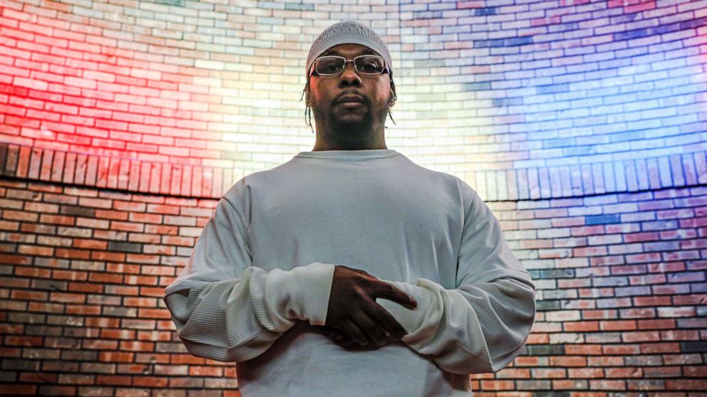 PHOTO: Myon Burrell stands for a photograph at the Stillwater Correctional Facility, Wednesday, Oct. 23, 2019, in Stillwater, Minn.