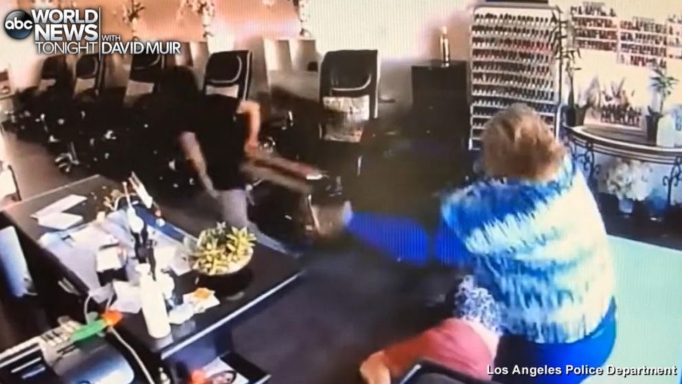 PHOTO: The assault at a Southern California nail salon was caught on video, showing women in a "fight for their life," police said.