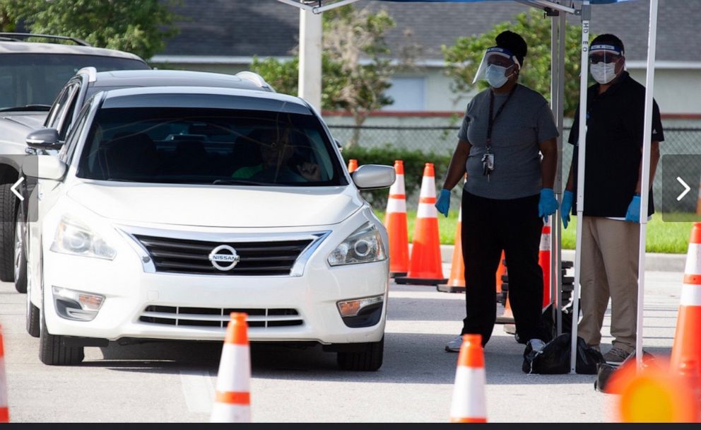 PHOTO: COVID-19 testing arrives in the 32822 zip code on April 29, 2020.