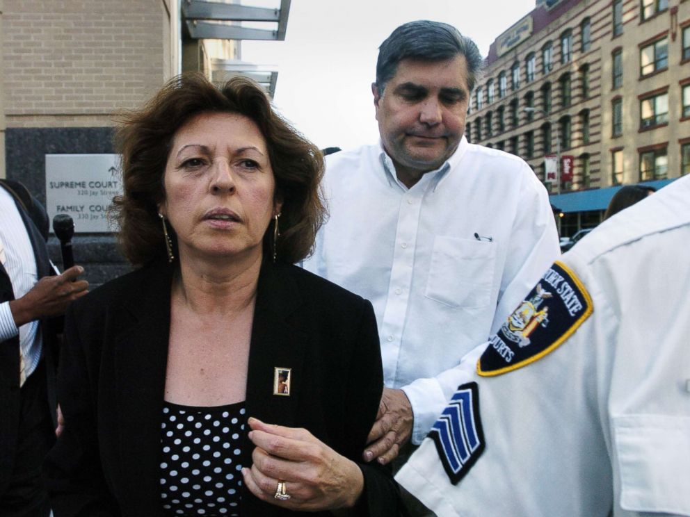 PHOTO: Nancy and Michael Fisher leave Brooklyn Supreme Court after John Guica, one of two men on trial for killing their son, Mark Fisher, was convicted of murder, robbery and weapons charges.