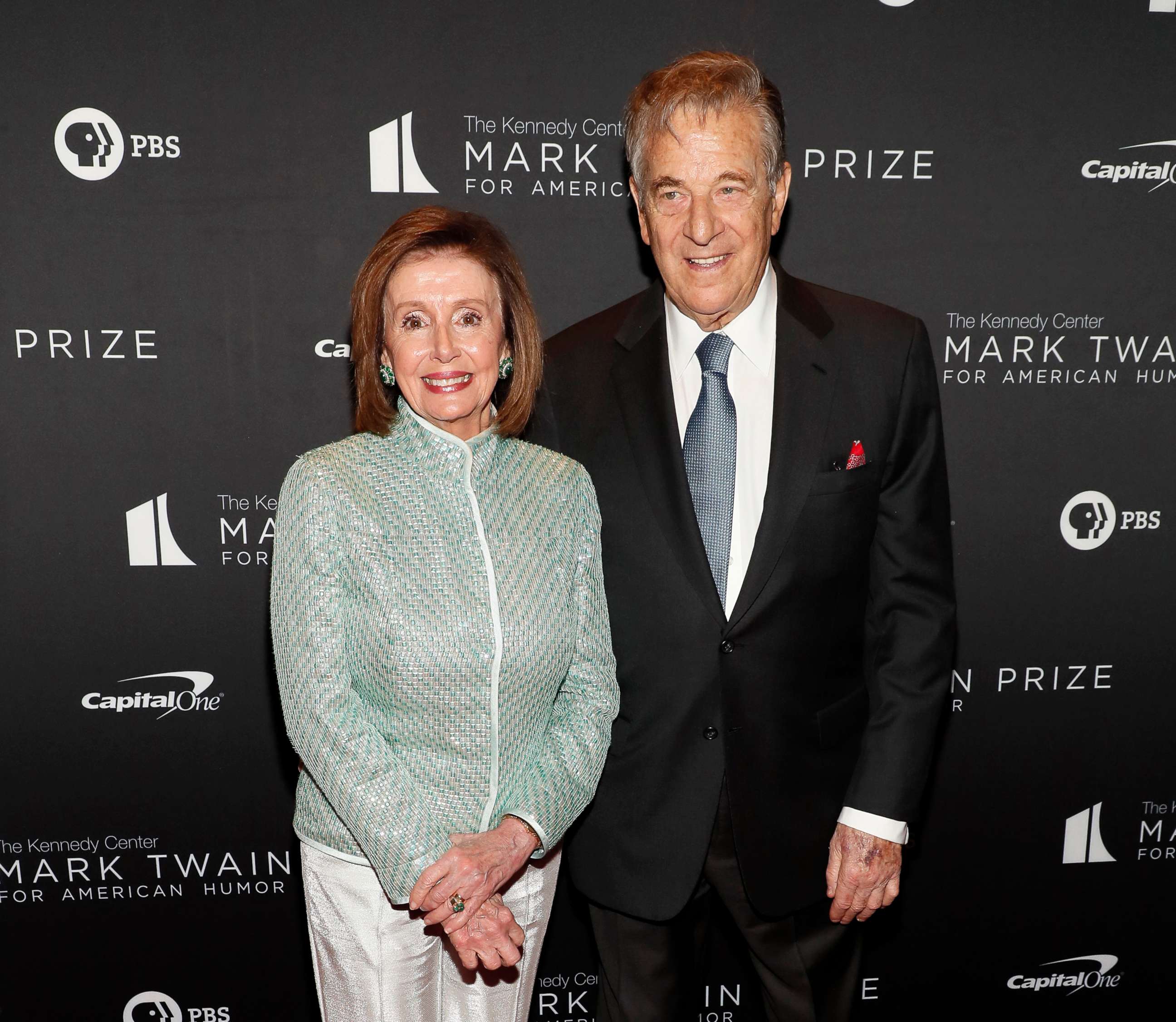 PHOTO: Nancy Pelosi and Paul Pelosi attend the 23rd Annual Mark Twain Prize For American Humor at The Kennedy Center on April 24, 2022 in Washington, DC.