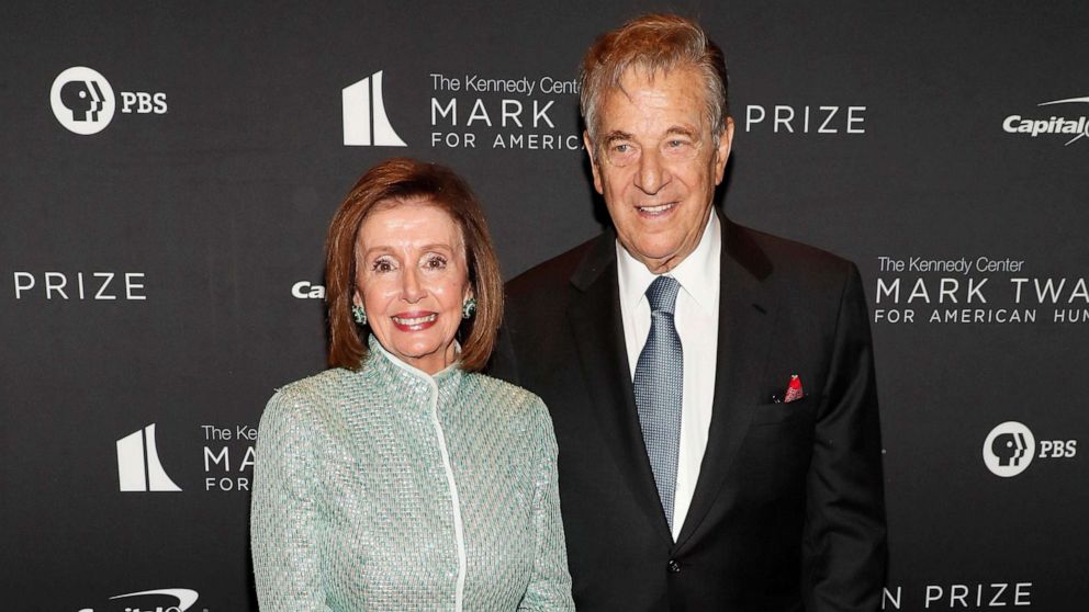 PHOTO: Nancy Pelosi and Paul Pelosi attend the 23rd Annual Mark Twain Prize For American Humor at The Kennedy Center on April 24, 2022 in Washington, DC.
