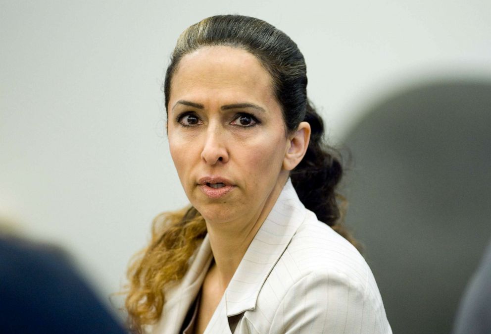 PHOTO: Nanette Johnston waits for opening statements to begin in her trial in Santa Ana, Calif., Jan. 9, 2012.